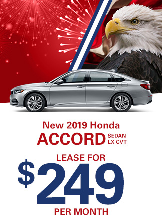 New 2019 Accord Sedan LX CVT| $249/mo.