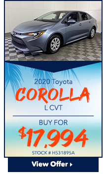2020 Toyota Corolla L CVT