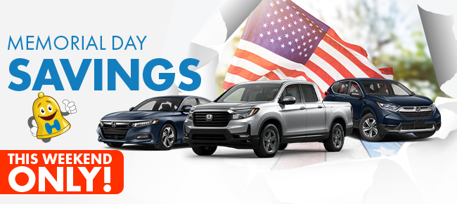 Memorial Day savings this weekend only