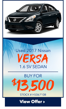 Used 2017 Nissan Versa 1.6 SV Sedan 
