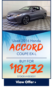 Used 2016 Honda Accord Coupe EX-L