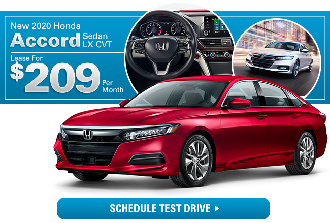 New 2020 Honda Accord Sedan LX CVT