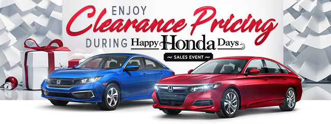 Enjoy Clearance Pricing During Happy Honda Days!