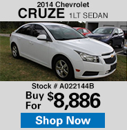 Used 2014 Chevrolet Cruze 1LT Sedan