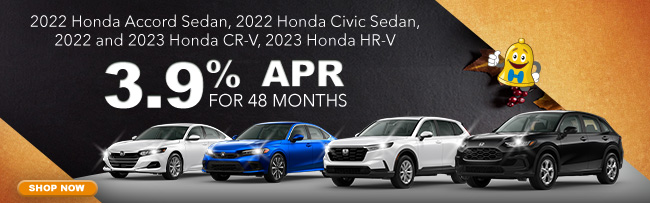 special apr offer on select Honda vehicles