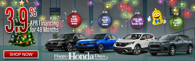 special apr offer on select Honda vehicles