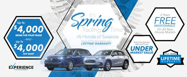 Its spring trading time at Honda Sarasota