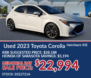 Used Toyota Corolla Hatchback