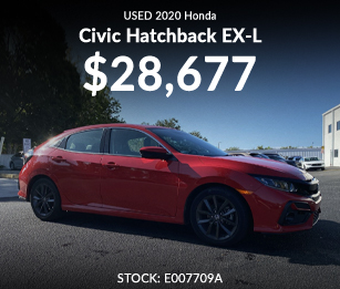 Used 2020 Honda Civic Hatchback EX-L