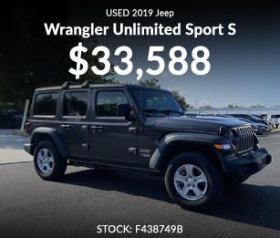 Used 2019 Jeep Wrangler Unlimited Sport S