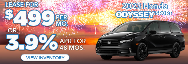 Special offer for lease or purchase new Honda