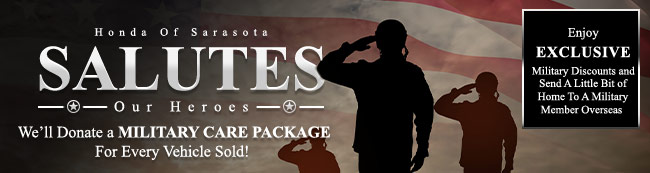 We donate a military care package for every vehicle sold