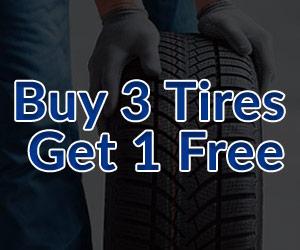 buy 3 tires get 1 free