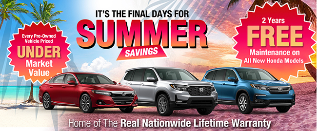 Its the Final Days for Summer savings