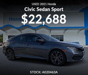 Used 2021 Honda Civic Sedan Sport