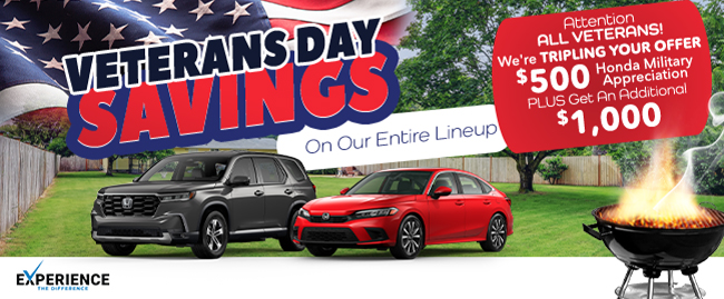 Veterans Day Savings on our entire lineup