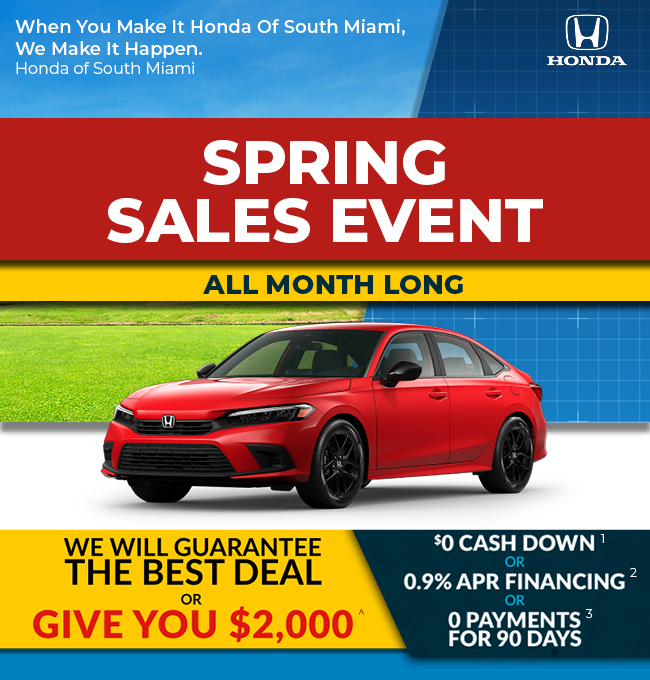 Spring Sales Event All Month Long