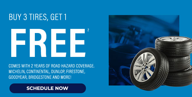 Buy 3 tires get 1 for $1