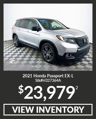 2021	Honda	Passport	EX-L offer