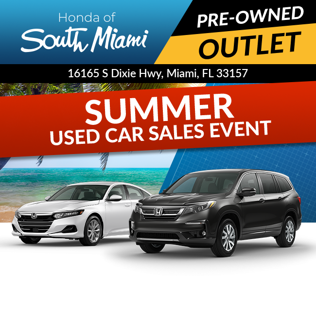 Honda of South Miami Pre-Owned Outlet | Summer Used Car Sales Event