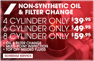 Non-Synthetic Oil & Filter Change