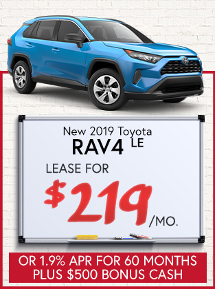 New 2019 Toyota RAV4 LE