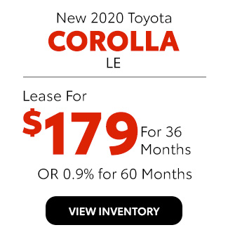 New 2020 Toyota Corolla LE