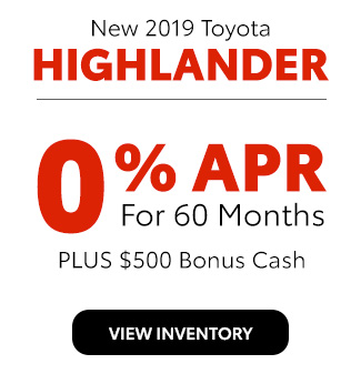 New 2019 Toyota Highlander