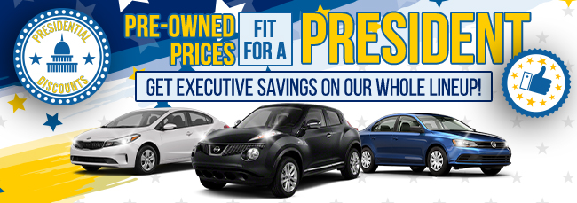 Pre-owned prices fit for a president