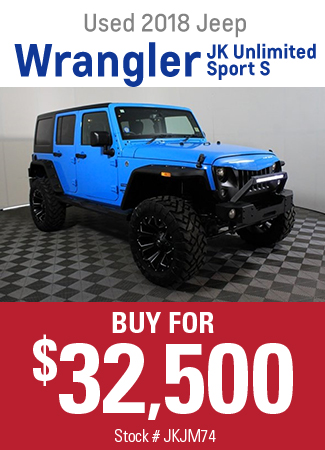 Used 2018 Jeep Wrangler JK Unlimited Sport S