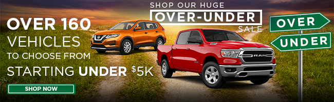 Shop Over 120 Vehicles Starting Under $5K!