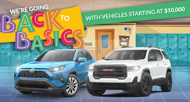 We’re Going Back To Basics With Vehicles From Only $10,000