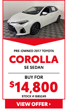 Used 2017 Toyota Corolla SE Sedan