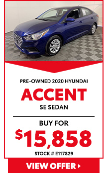 Used 2020 Hyundai Accent SE Sedan