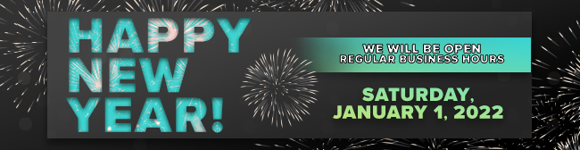 happy new year hours banner