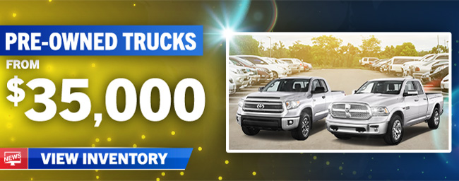 Pre-owned Trucks from $35,000