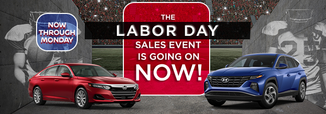 The labor day sales event is going on now