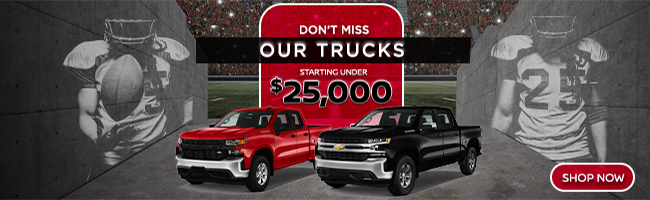 Trucks strating under $25,000