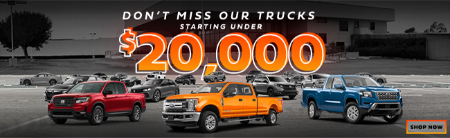 Trucks strating under $20,000
