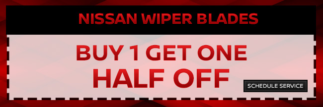 Buy 1 Get One Half off Nissan Wiper Blades