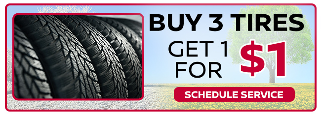 Buy 3 Tires Get 1 for $1
