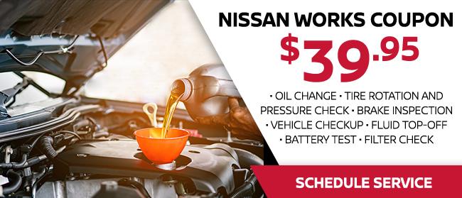 Nissan Works Coupon $39.95