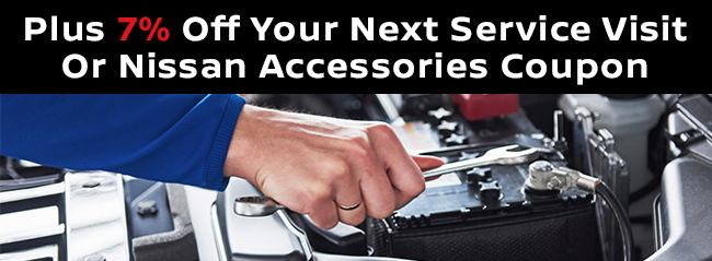 Plus 7% Off Your Next Service Visit Or Nissan Accessories Coupon