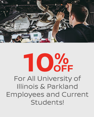 10% Off For All University Of Illinois & Parkland Employees And Current Students!