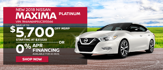 New 2018 Nissan Maxima Platinum