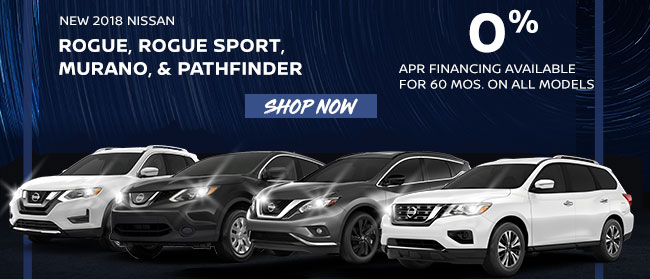 New 2018 Nissan Rogue, Rogue Sport, Murano, & Pathfinder