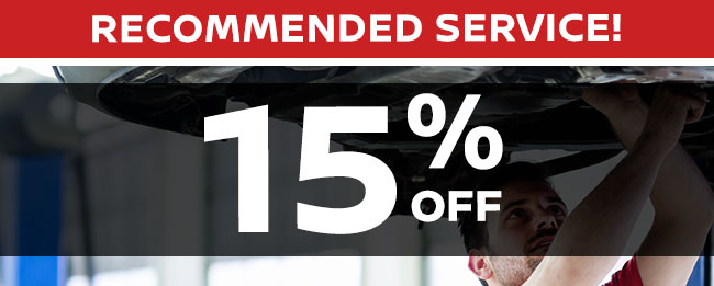 15% off recommended service!