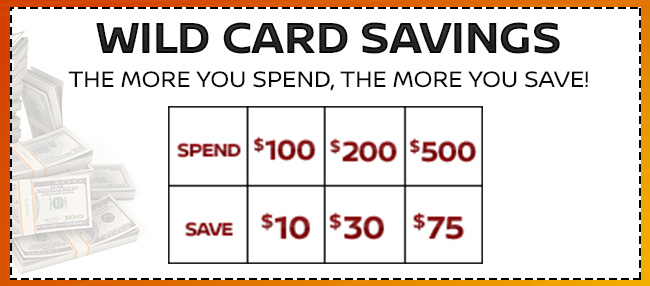 Wild Card Savings
