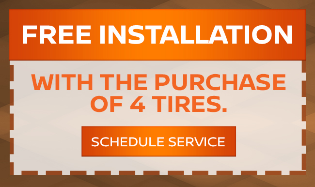 Free Installation - With Purchase of 4 Tires