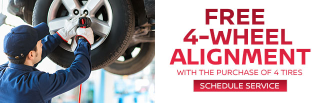 Free 4-Wheel Alignment With The Purchase Of 4 Tires